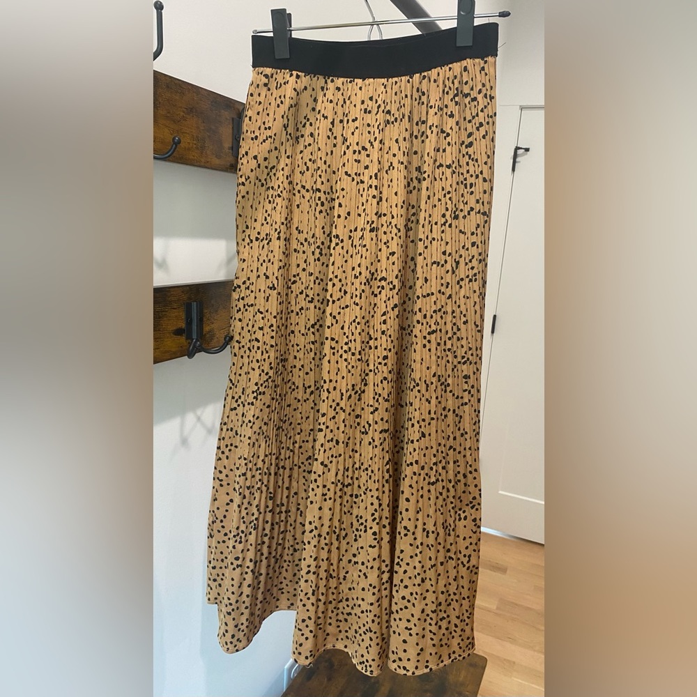 CODE X MODE | Women’s Pleated Leopard Skirt, Size Small